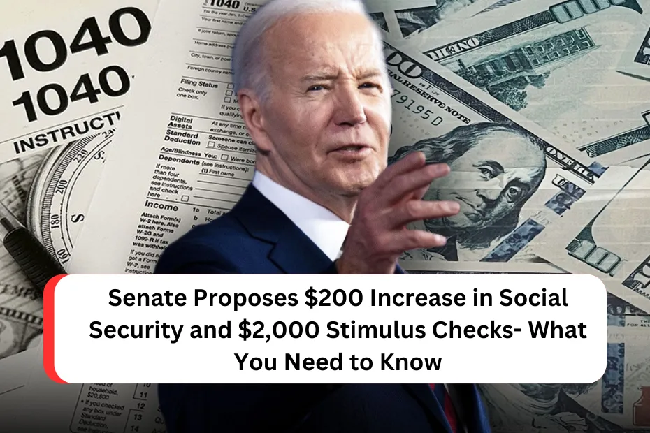 Senate Proposes $200 Increase in Social Security and $2,000 Stimulus Checks- What You Need to Know