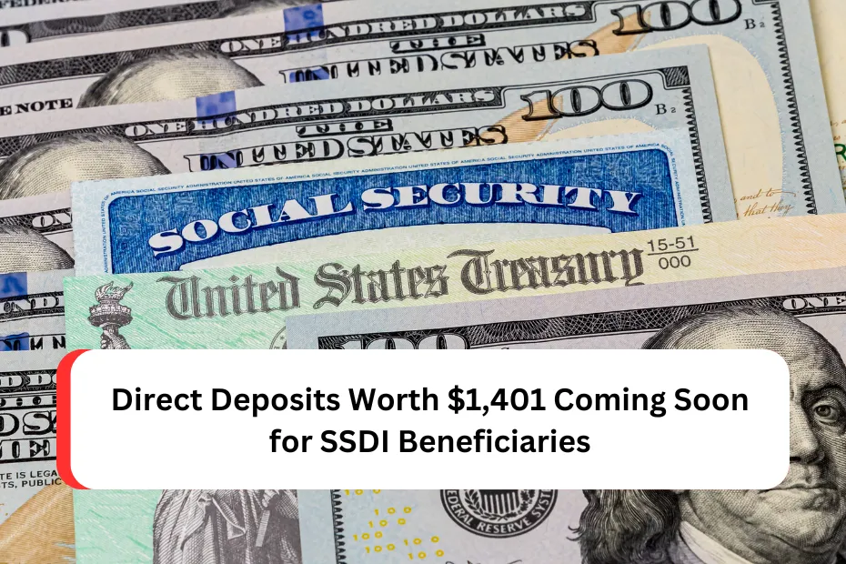 Direct Deposits Worth $1,401 Coming Soon for SSDI Beneficiaries: Know Eligibility & Payment Schedule