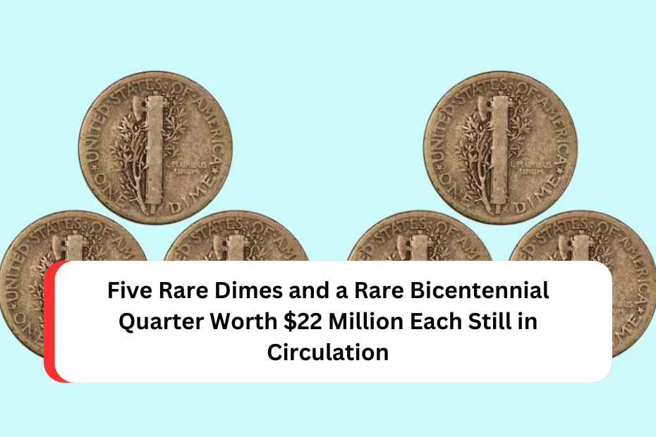 Five Rare Dimes and a Rare Bicentennial Quarter Worth $22 Million Each Still in Circulation