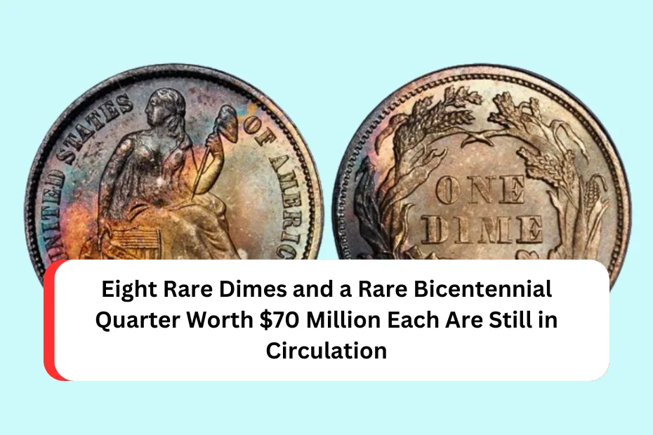 Eight Rare Dimes and a Rare Bicentennial Quarter Worth $70 Million Each Are Still in Circulation